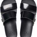 REEF Women's, Cushion Vista Higher Slide (7, Black Patent)