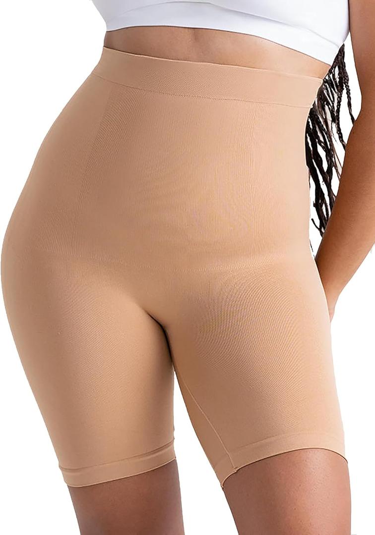 SHAPERMINT Shapewear for Women - High-Waisted Shapewear Tummy Control Shorts, Thigh Slimmer, Underwear for Women,M-L