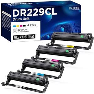 DR229CL Drum Unit (NOT Toner) Replacement for Brother DR-229CL DR229 TN229XL Work for MFC-L3720CDW MFC-L3765CDW MFC-L3780CDW HL-L3220CDW HL-3280CDW HL-L3295CDW Printers (4 Pack)
