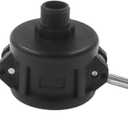 TTZEZE IBC Tote Fittings,275 330 Gallon Tank Drain Adapter,Ibc Tote Adapter for Ton Barrel Fittings and Garden Joints,2 Inch Tote Lock Garden Hose Camlock Garden Water Hose (1Black,Female Thread