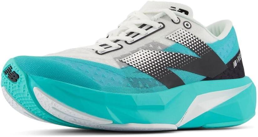 New Balance Women's FuelCell Rebel V4 Shoes (7 Wide, Cyber Jade/Black/White)