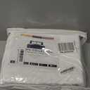 Crown Collection Luxuriate Hotel 1000-TC Hypoallergenic Ultra Soft Design 100% Egyptian Cotton Striped Duvet Cover with Zipper Colser & 2pcs Pillow Case Set (Twin/Twin XL 68x90, White Striped)