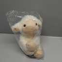 Plush Lamb Sitting Toys Stuffed Animal, Realistic Sheep Stuffed Animal Toy Characters Stuffed Filled in Limbs 8.5 Inch Soft Huggable for Kids with Stuffed Animals Easter Baptism Gift for Girls Boys