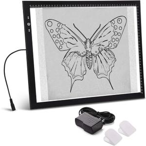 HSK A3 Artist tracing Light Box Copy Table, 12V1A Adapter Power Dimmerable 6000 Lux Lock Button Artcraft Light Pad for Tatto Drawing, Sketching, Animation,Diamond Painting