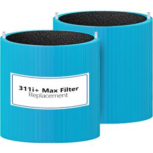 311i+ MAX AllergenBlock Replacement filter Compatible with Blue Pure 311i+ Max Air Purifier, H13 True HEPA with Activated Carbon Air Filter,Blue Pure F3MAX+, Not for 311 i Max