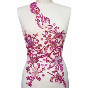Noble Pure Handmade Beaded Crystal Rose Red AB Patches Sew on Rhinestones with Stones Sequins Beads Applique Designs Patches Sewing for DIY Wedding Dress Trim 30x60cm (Pink) Noble Pure Handmade Beaded Crystal Rose Red AB Patches Sew on Rhinestones with Stones Sequins Beads Applique Designs Patches Sewing for DIY Wedding Dress Trim 30x60cm (Pink)
