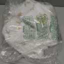 AQOTHES Faux Fur Fuzzy Decorative Throw Pillows Covers, Plush with Snowflake Sequins Glitter Throw Pillows for Christmas Decor Couch Sofa Bed Room, Golden Ivory White,18 x 18 Inch, Pack of 2