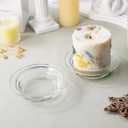 4.92 Inch Glass Replacement Dish for Wax Melts Aromatherapy Disc Accessory Bowl Replacement Home Fragrance Warmer Plate