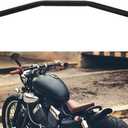 Motorcycle Drag Bars Handlebars 22mm 7/8" Universal For Bobber Cafe Racer Sportster Cruiser XL 883 1200 Custom Chopper Softail Dyna Street Bob Black