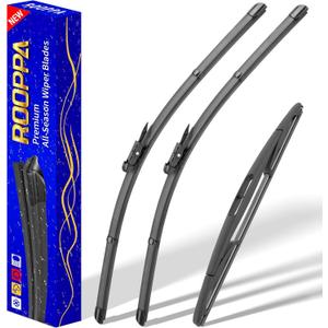 3 wipers Replacement for 2008-2012 Ford Escape, Windshield Wiper Blades Original Equipment Replacement - 20"/20"/12" (Set of 3) Pinch Tap