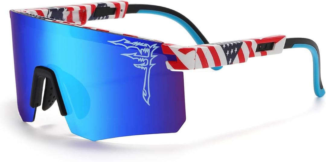 FIXEROS Two Sizes Polarized Baseball Sunglasses For Adults and Youth Boys Girls Kids UV400 Men Women Cycling Outdoor Sports Sun Glasses-FAY26