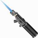 Torch Lighter - Windproof Butane Torch Lighter, Refillable Jet Flame Lighters with Flame Lock, Cooking Torches for Camping, BBQ.(Gas Not Include)