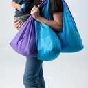 Click & Carry Grocery Bag Holder & Plastic Bag Carrier With Gel Padded Handle - Hands-Free Shopping Assistant for Multiple Bags, Paint Cans & Luggage - 100lb Capacity, As Seen on Shark Tank (2 Pack, Black)