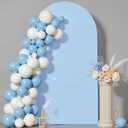 6 ft Arch Backdrop Cover Blue - Double-Sided Spandex Arch Covers Stretchy Backdrop for Balloon Arches Birthday Party Baby Shower Banquet Wedding Photo Background