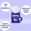 4 x Kleenex Ultra Soft Facial Tissues, 8 Cube Boxes, 80 Tissues per Box, 3-Ply, Packaging May Vary (White)