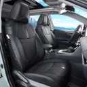 Custom Fit RAV4 Car Seat Covers Fit for 2019 2020 2021 2022 2023 2024 2025 Toyota RAV4 LE Limited XLE Premium with Waterproof Faux Leather (LU01-XLE, Black)
