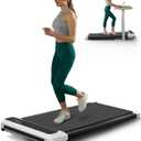 3-in-1 Walking Pad with Incline,2.5 HP Under Desk Treadmill for Home Office,265 LBS Compact Walking Treadmill with LED Display,No Assembly (Obsidian Black)