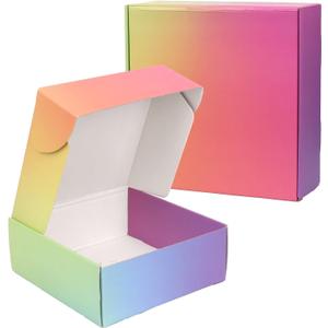 30 Pack 8x8x3 Shipping Boxes for Small Business, Small Cardboard Boxes for Shipping Packing Mailing