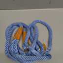 Soft Paracord Rope Slip Lead Dog Leash for Large Dogs, Easy to Use Dog Lead Collar Combo (6ft*12mm, Airy Blue)