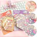 DIY 3D Sticker Scene 6 Sets of Stickers for Girls Make Your Own Mini Shop Scenes Stickers for Kids Cute Cartoon Animal Sticker for Adult Relief Stress Pass The Time