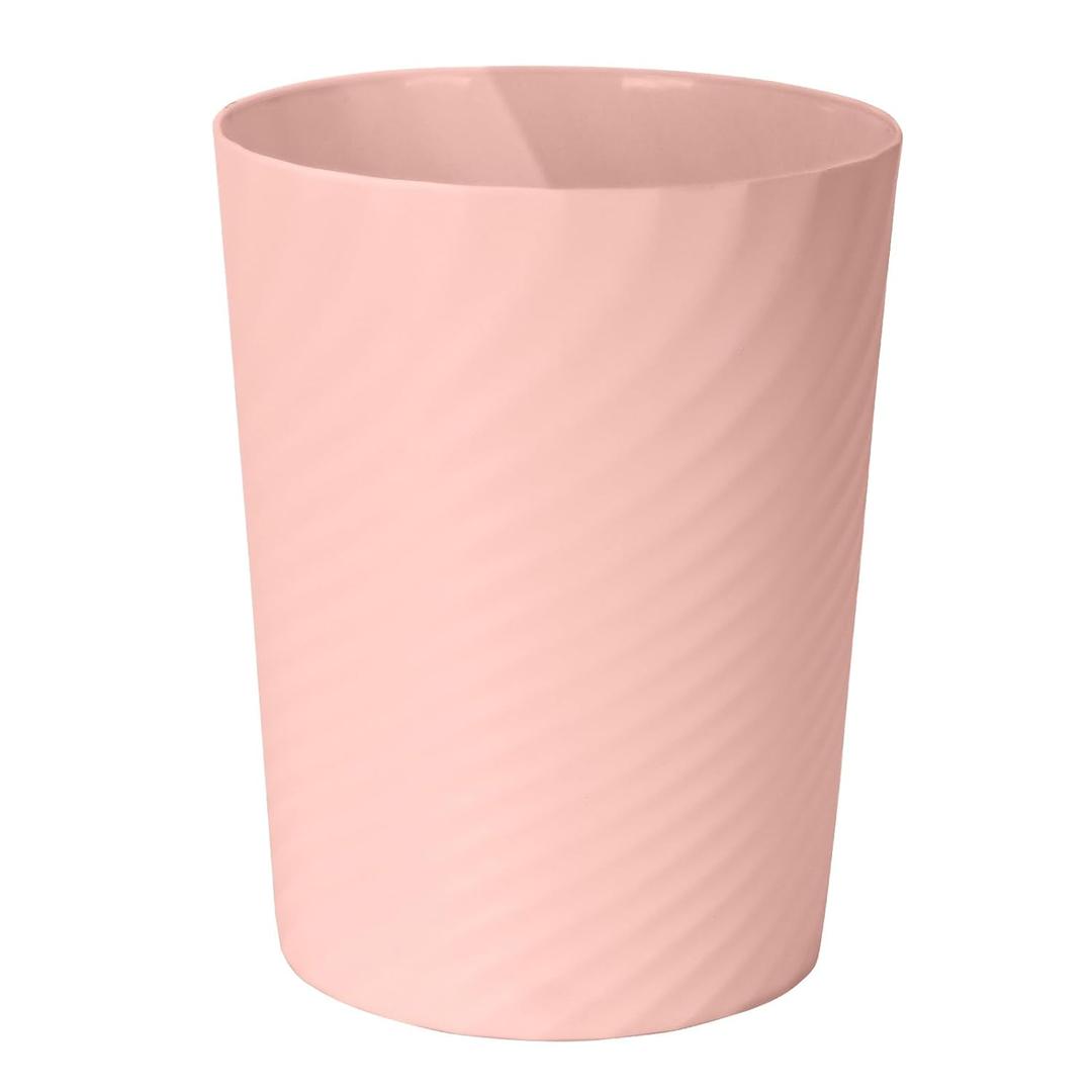 Small Plastic Trash Can - 1.8 Gallon - Pink - Wastebasket Garbage Can Container, Pink