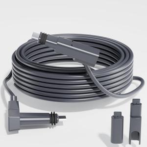 Starlink Cable 75FT for Standard Actuated Gen 2, Starlink Replacement Cable for Rectangular Satellite V2 Waterproof Gray (75FT/23M)