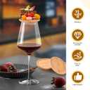 10 Pcs Wine Glass Charcuterie Topper, 4" Mini Charcuterie Boards, Wine Appetizer Plates for Family Gatherings, Restaurants, Bars
