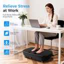 AoraPulse Vibration Plate Exercise Machine, Vibration Plate for Lymphatic Drainage Weight Loss, 400 Lbs Capacity Full Body Workout Vibrate Fitness Platform for Home Women Men