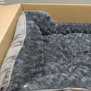 INVENHO X-Large Dog Bed for Large, Medium, Small Dogs - Rectangle, Washable, Orthopedic, Soft Calming Sleeping Puppy Bed - Durable Pet Cuddler with Anti-Slip Bottom - XL (35"x25"x10")