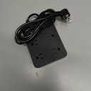 Outdoor Power Strip Weatherproof, Waterproof Surge Protector with 4 Outlets, 3 USB, Shockproof Overload Protection, Multi Outlet Extension for Camping, Garden, Kitchen, Bathroom, 6ft Cord, with Flat Plug