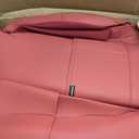 Huidasource Red Seat Covers, Nappa Leather Car Seat Covers, Automotive Seat Covers Velcro Adjustable, Compatible with Airbags, Child Seat, Fit for Most Cars, Vans, Trucks, SUVs (Full Set/Red)