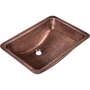 Monarch Abode Bathroom Sink  21-Inch Venitian Dual Mount Undermount or Drop In Bathroom Sinks, Bathrooms Hand Hammered Pure Copper Vanity Sink for Countertop, Powder Room, Bath, or Restroom