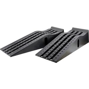 MaxxHaul 50515 6.25" Lift Car Ramps, 2-Pack 13,000lb GVW, Deep Grooved Surface for Stable Tire Placement, Heavy-Duty, Black