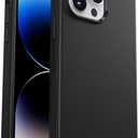 OtterBox iPhone 14 Pro Max (ONLY) Symmetry Series+ Case - Black, Ultra-Sleek, Snaps to MagSafe, Raised Edges Protect Camera & Screen