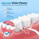 Water Dental Flosser Tonsil Stone Removal kit Teeth Pick Portable Cordless Rechargeable Travel IPX7 Flossing Machine Must Have for Braces BridgesWhite