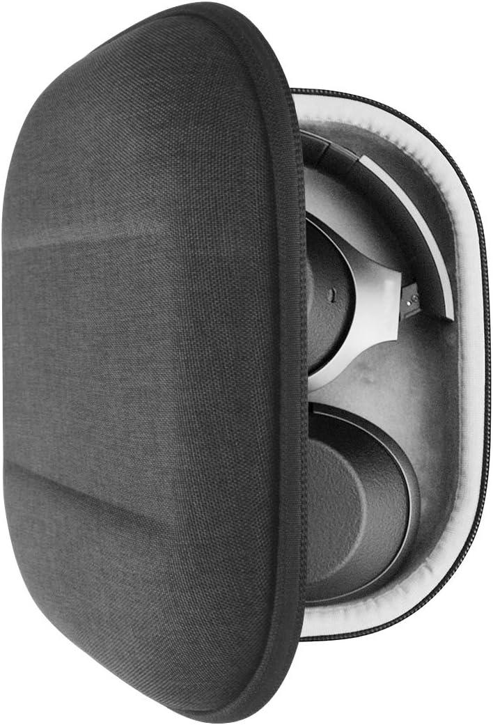 Geekria Shield Headphones Case Compatible with Sony WH-1000XM4/1000XM3/1000XM2/XB910N, MDR1000X, Replacement Hard Shell Travel Carrying Bag with Cable Storage (Dark Grey)