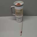 Owala Stainless Steel Triple Layer Insulated Travel Tumbler with Spill Resistant Lid, Straw, and Carry Handle, BPA Free, 40 oz, Gray (Iced Tea) (40 Ounces (Pack of 1))