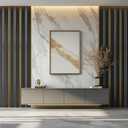 WADILE PVC Wood Grain Wall Panels, Soundproof Wall Covering, Peel and Stick 3D Panels for Interior Decoration, Black with Silver