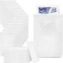 Tatuo 100 Pcs Disposable Hot Cold Pack Sleeves 6 x 9 Inch Non Woven Disposable Ice Pack Sleeve Protective Cover for Hot and Cold Bags (White)
