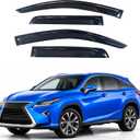 IG Window Visors Fit for 2016-2022 Lexus RX350 RX450h, Out-Channel Rain Guards Vent Wind Deflectors 4PC, Car Accessories for 16-22 Lexus RX Series