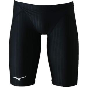 Mizuno Stream Ace Men's Jammer Swimsuit (30, Black)