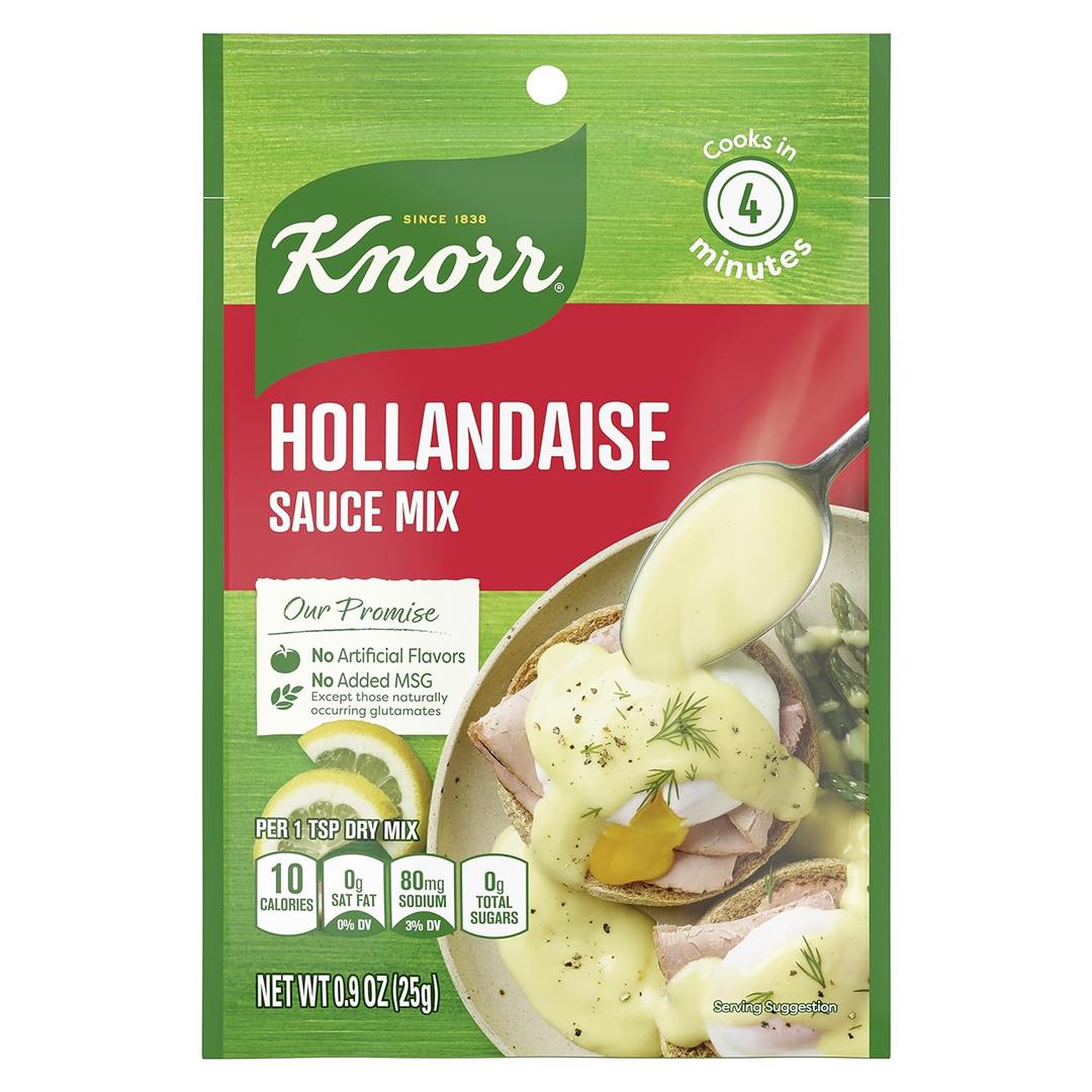 Knorr Sauce Mix Sauces For Simple Meals and Sides Hollandaise No Artificial Flavors, No Added MSG 0.9 oz (EXP 04/01/27)
