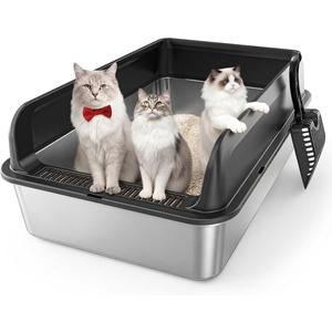 Stainless Steel Cat Litter Box 20" x 28"