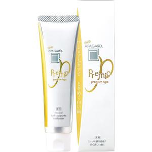 APAGARD PREMIO, Sangi's Nano-Hydroxyapatite Toothpaste for Naturally Whiter Teeth, No Fluoride, For family use, 105g / 3.7 Oz, Double Mint, Pack of 2