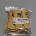 Pinkunn 10 Pieces Solid Wood Light Switch Plate Outlet Covers Bamboo Wooden Decorative Wall Plate for Home Bedroom Kitchen(Light Oak,Double Hole)