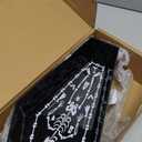 Wehhbtye 2 Pcs Halloween Coffin Shaped Serving Tray, Sturdy Gothic Coffin Serving Bowl, Spooky Black Skeleton Platter for Halloween Party Food Snack Candy Storage Supplies Table Decoration