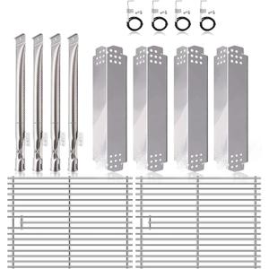 S611N2 (2-Pack) nexgrill Replacement Parts 4 Burner for Nexgrill 4 Burner 720-0830H 720-0830D 720-0783C 720-0783E 720-0958A Stainless Steel Grill Grate, Grill Burner, Heat Plate, Igniters