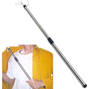 26 Inches Long Dressing Stick, Fully Adjustable Dressing Aid for Shirts, Shoes and Socks, Stainless Steel Material