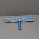 MR.SIGA Professional Window Cleaning Combo - Squeegee & Microfiber Window Scrubber, 14" (Blue)