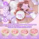 GOGOSO Balls for Ball Pit - Plastic Ball for Toddlers 1-3, Baby Kids Ball Pool Decoration 50 100 200 300 500 1000 (A Purple+Pink+White+Clear, 200 Balls)